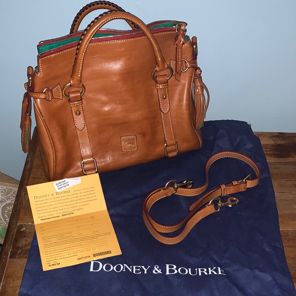 Dooney & Bourke Brown Leather Satchel